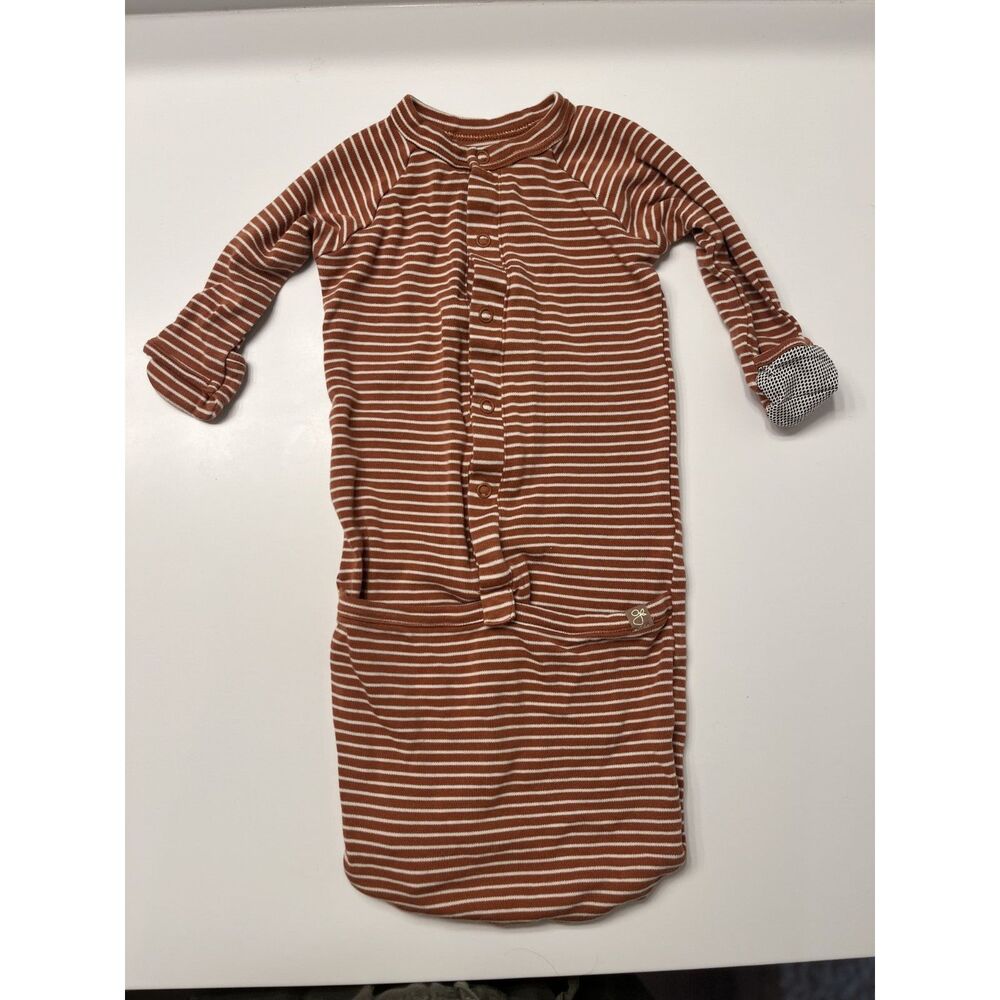 Goumi Kids 3-6month 24 Hour Convertible Gown Rust Bamboo GUC
